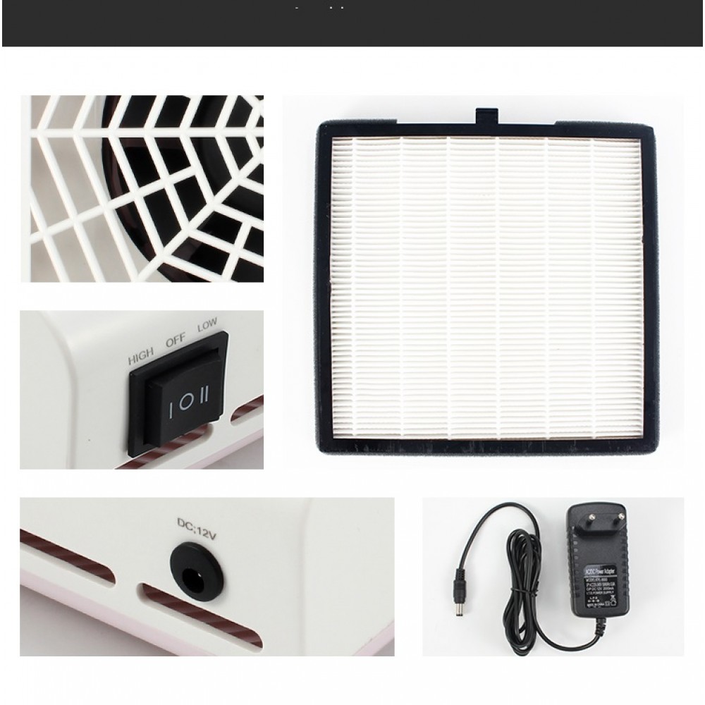 Квадратен прахоуловител с филтър с две степени