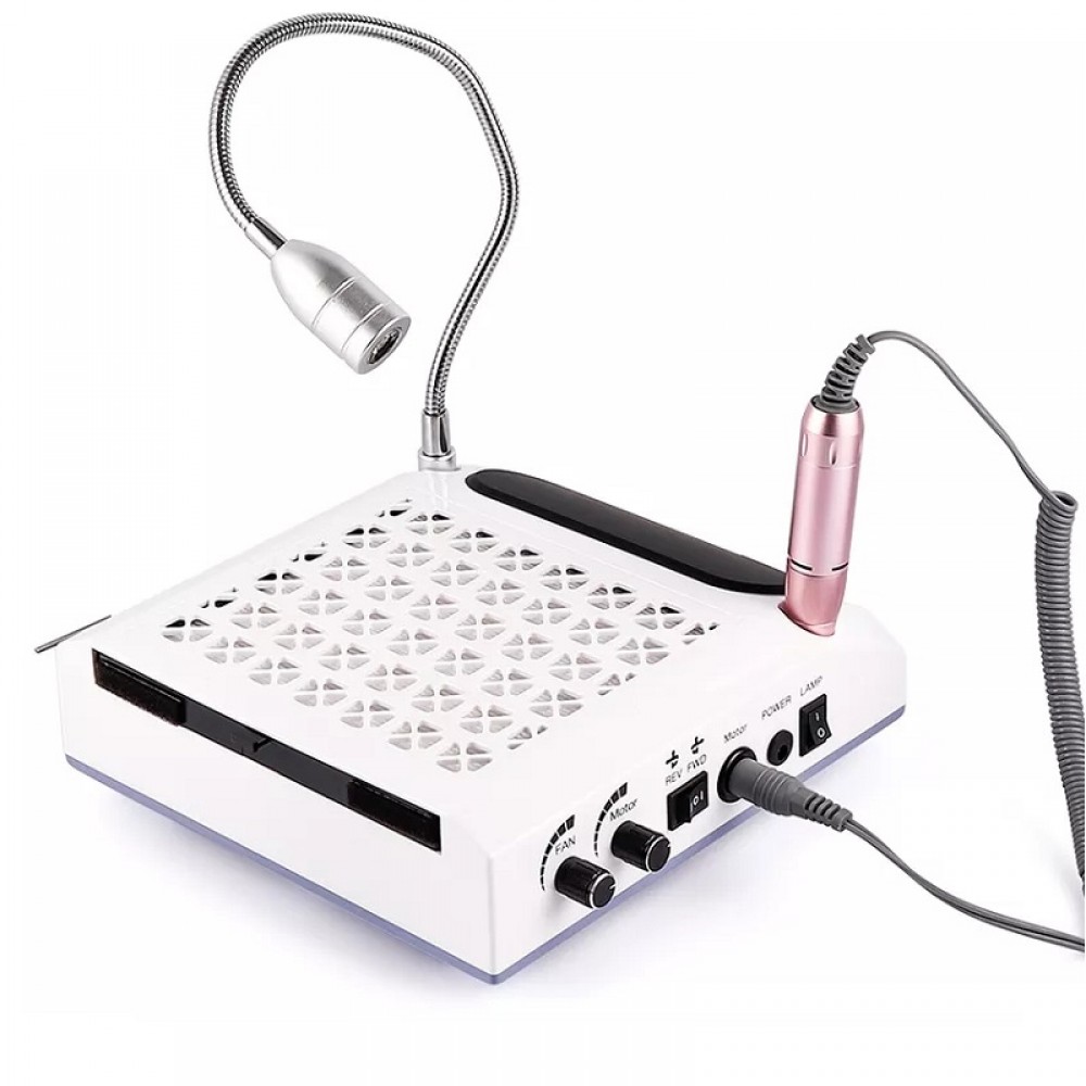 Комбиниран уред за маникюр 3в1- BQ608 Електрическа пила Прахоуловител Лампа