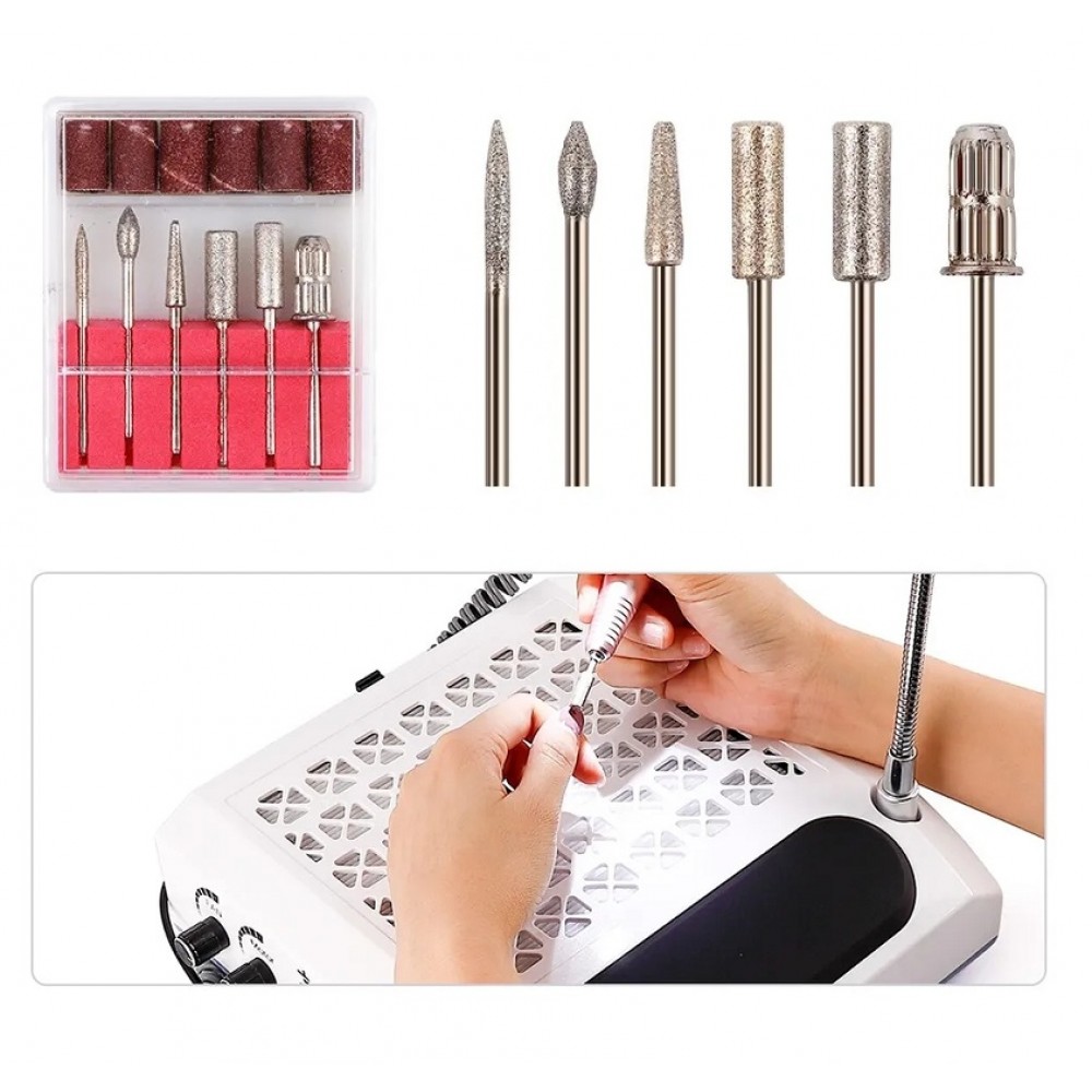 Комбиниран уред за маникюр 3в1- BQ608 Електрическа пила Прахоуловител Лампа