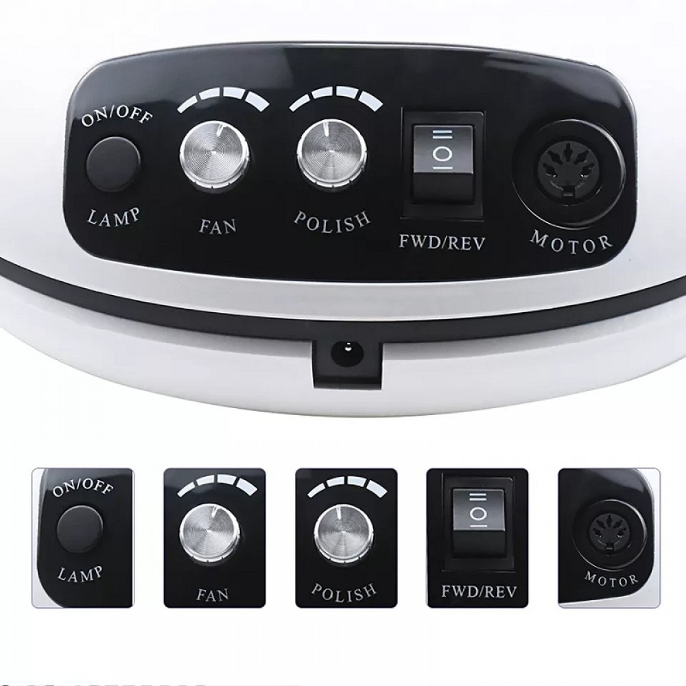 Мултифункционален уред за маникюр 3в1- SG708 LED/UV лампа Електрическа пила Прахоуловител