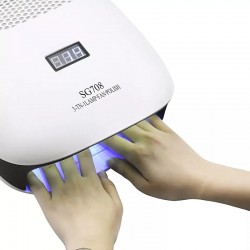 Мултифункционален уред за маникюр 3в1- SG708 LED/UV лампа Електрическа пила Прахоуловител-foto2