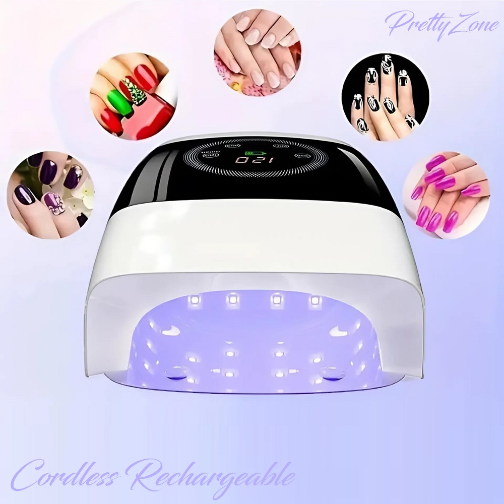 Професионална безкабелна UV/LED лампа за маникюр Cordless 132W