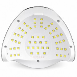 UV/LED лампа GLOW F2 SP – 220 W, 57 Dual LED, сребриста-foto6