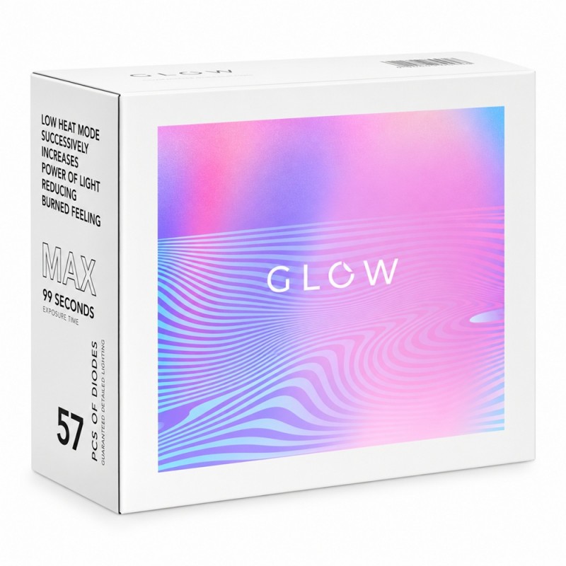 UV/LED лампа GLOW F2 SP – 220 W, 57 Dual LED, сребриста-foto7