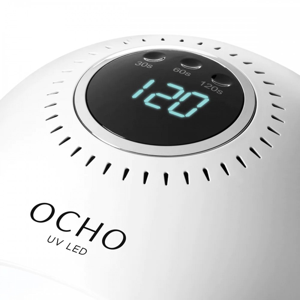 UV/LED лампа OCHO NAILS 8 - 84W, 42 LED, бяла