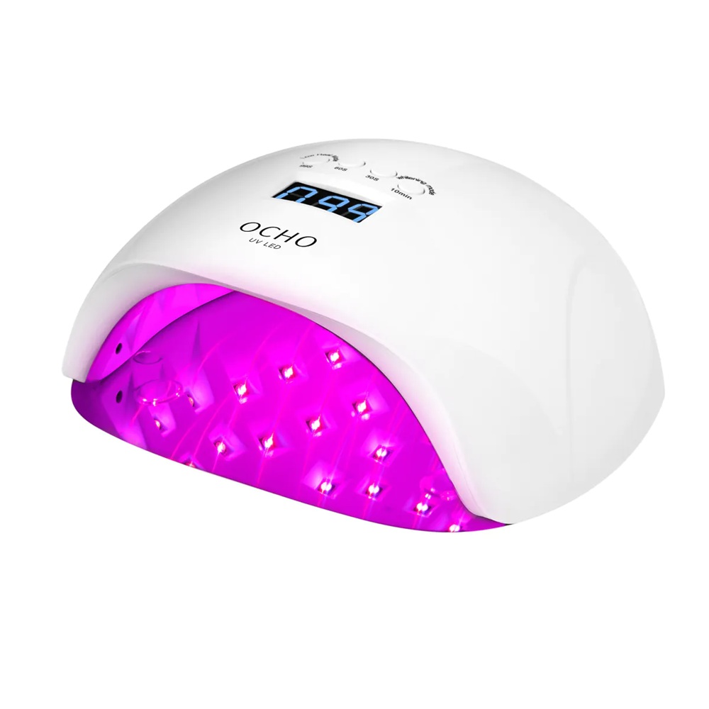 UV/LED лампа OCHO NAILS X13 Plus, с мощност 65 W, бяла/червена светлина