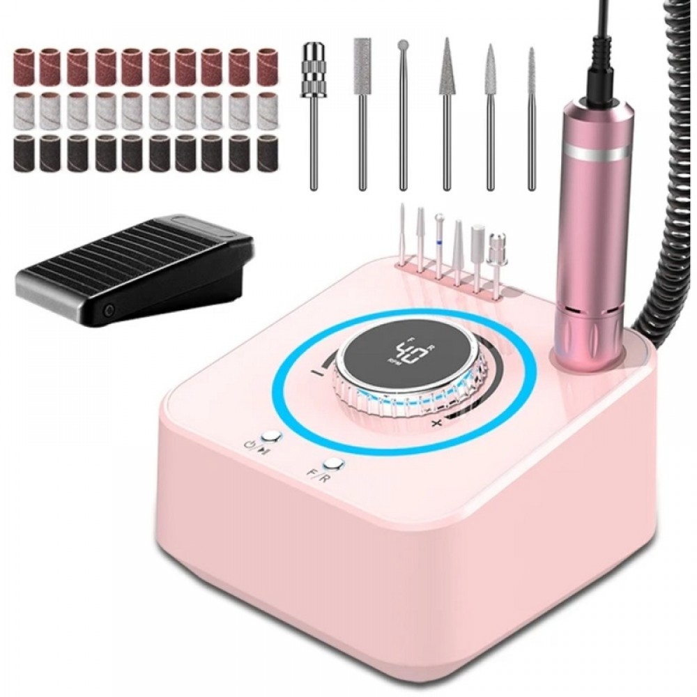 Висококачествена Професионална Електрическа пила за маникюр и педикюр UV-601-РОЗОВА Висококачествена Професионална Електрическа пила за маникюр и педикюр UV-601-РОЗОВА