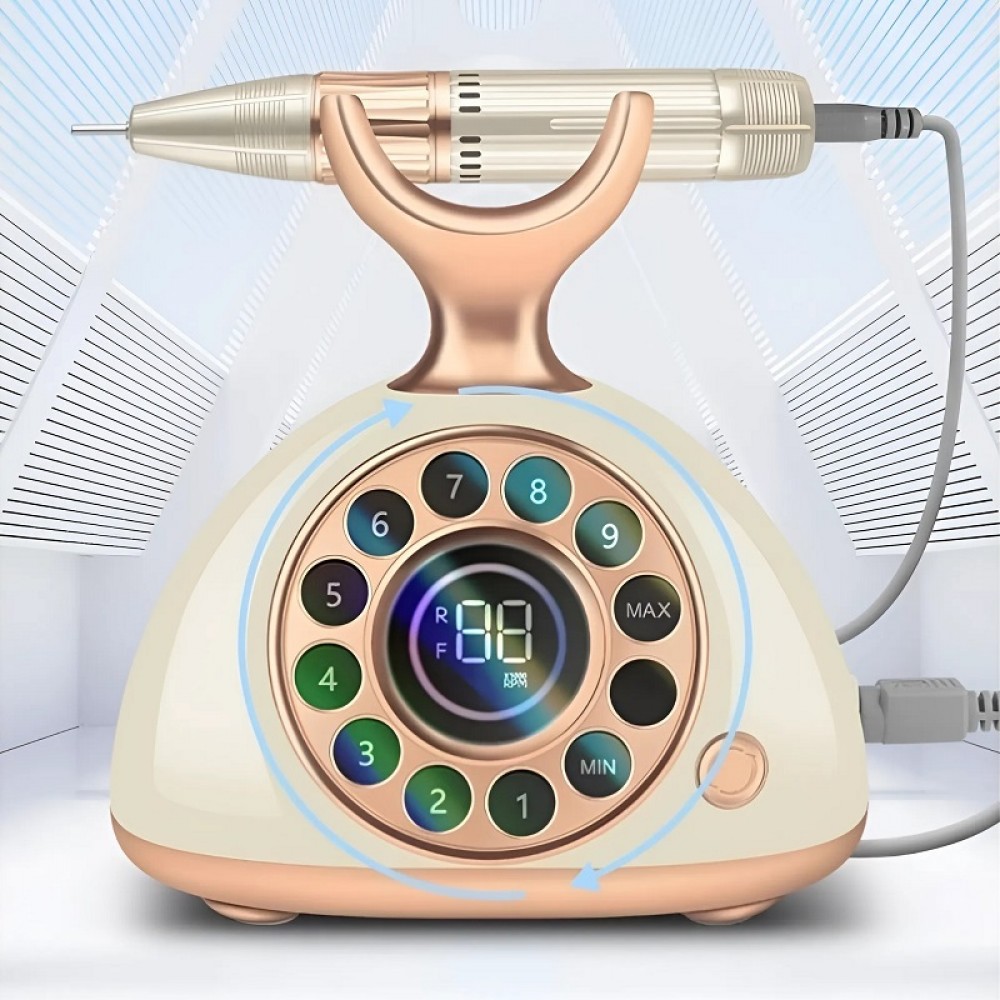 Професионална Електрическа пила Ретро телефон в цвят винтидж-крем 35 000 оборота 35W Професионална Електрическа пила Ретро телефон в цвят винтидж-крем 35 000 оборота 35W