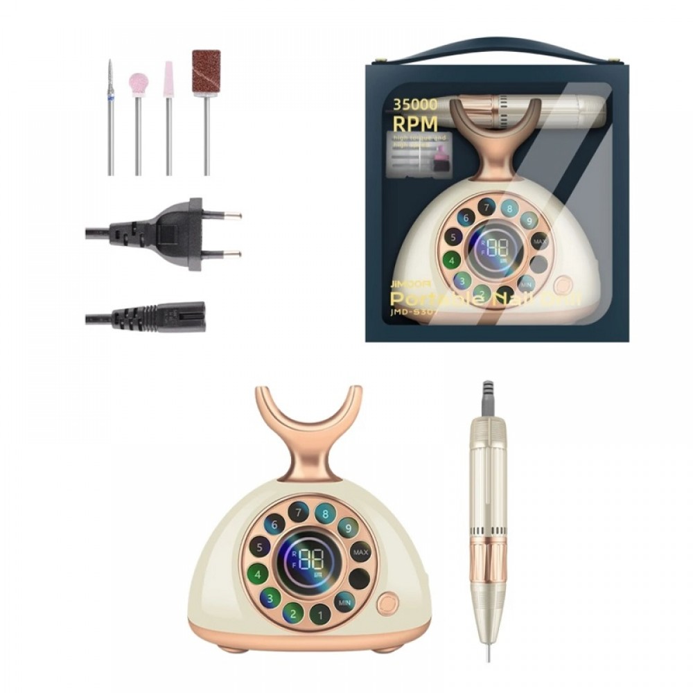 Професионална Електрическа пила Ретро телефон в цвят винтидж-крем 35 000 оборота 35W Професионална Електрическа пила Ретро телефон в цвят винтидж-крем 35 000 оборота 35W