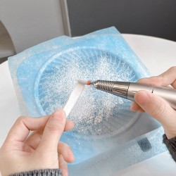 Памучен горен филтър за прахоуловител за маникюр – 100 бр. (еднократна употреба)-foto4