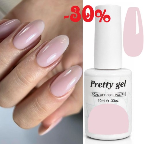 Гел лак Pretty French F24 - за френски маникюр - полупрозрачен Гел лак Pretty French F24 - за френски маникюр - полупрозрачен