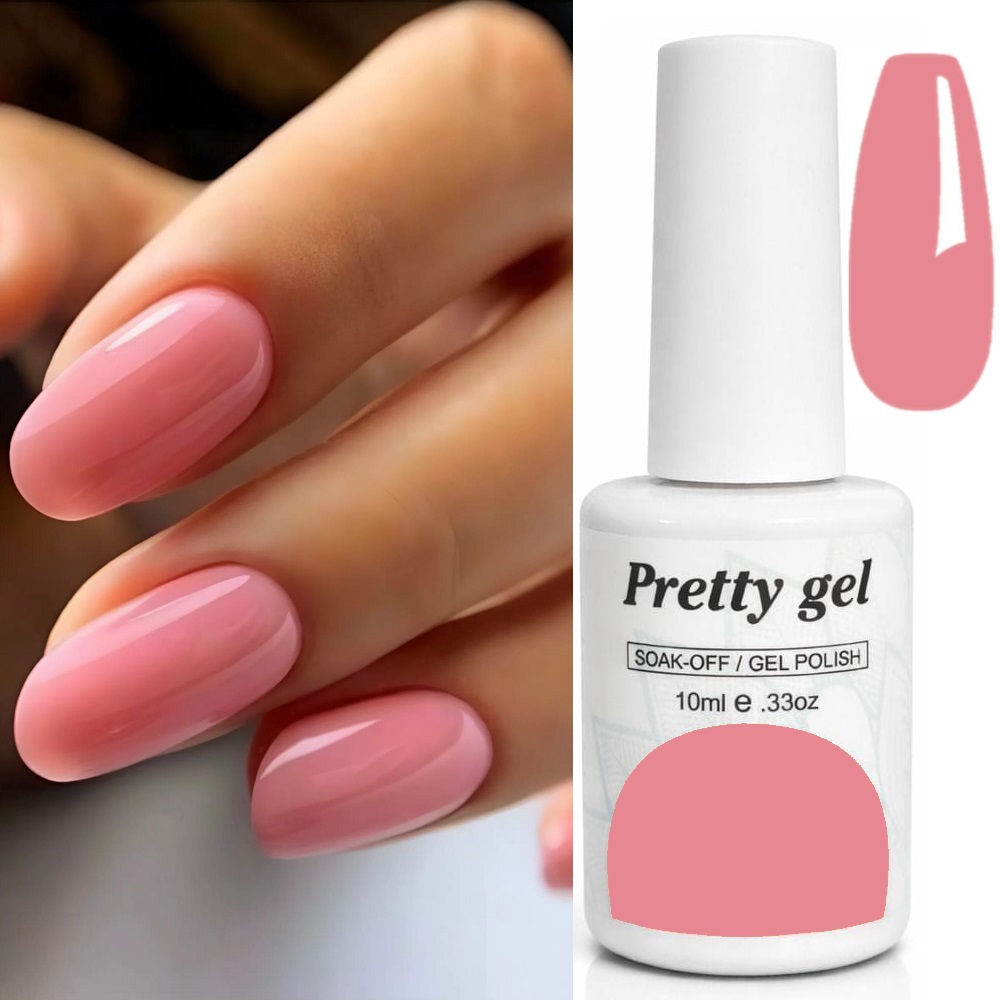 Гел лак Pretty French F16 Основа за френски маникюр - полупрозрачен