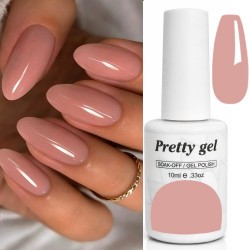 Гел лак Pretty French F25 Основа за френски маникюр - полупрозрачен