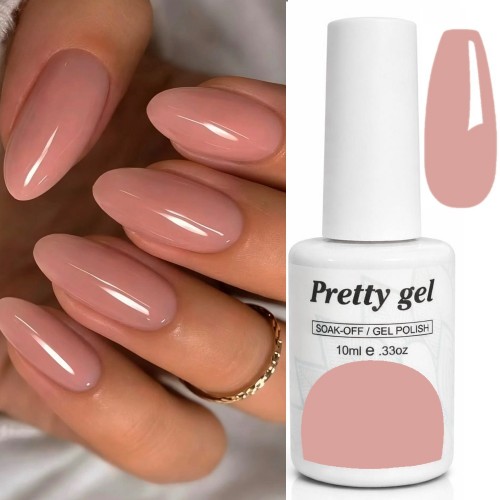 Гел лак Pretty French F25 Основа за френски маникюр - полупрозрачен