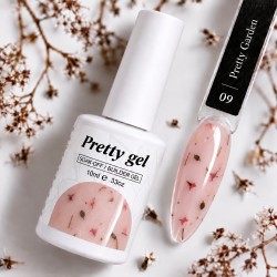 Pretty Gel Flora Garden 09 – изграждащ гел със сухи цветя, 10 мл. Pretty Gel Flora Garden 09 – изграждащ гел със сухи цветя, 10 мл.