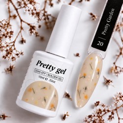 Pretty Gel Flora Garden 20 – изграждащ гел със сухи цветя, 10 мл. Pretty Gel Flora Garden 20 – изграждащ гел със сухи цветя, 10 мл.