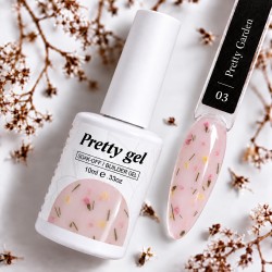 Pretty Gel Flora Garden 03 – изграждащ гел със сухи цветя, 10 мл.
