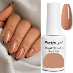 Гел лак Pretty 17 Бадемово Кафяво Гел лак Pretty 17 Бадемово Кафяво