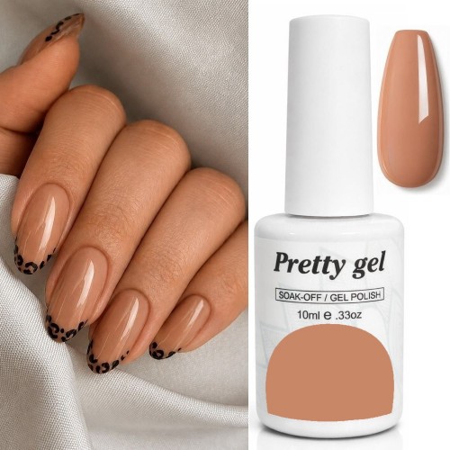 Гел лак Pretty 17 Бадемово Кафяво Гел лак Pretty 17 Бадемово Кафяво