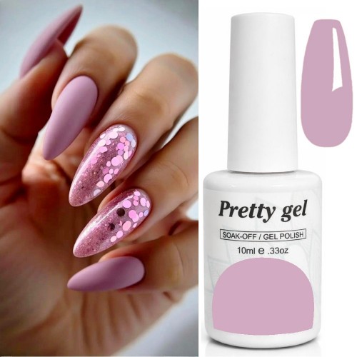 Гел лак Pretty 108 Розов Сатен
