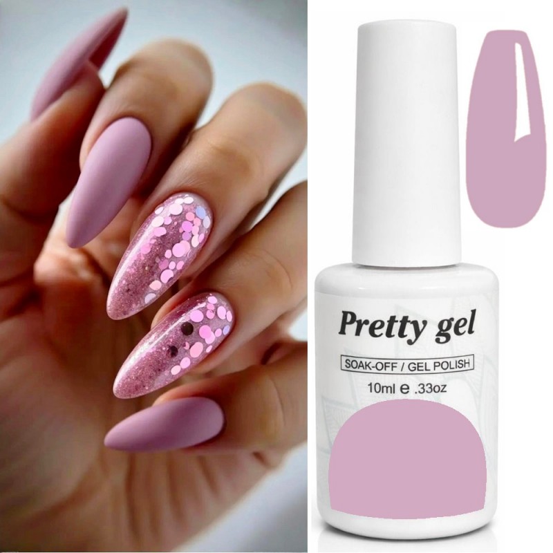 Гел лак Pretty 108 Розов Сатен