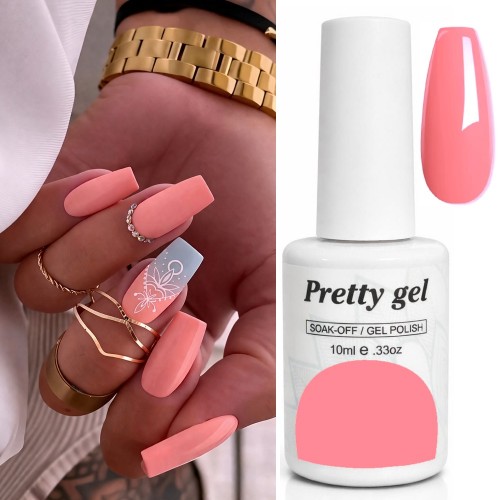 Гел лак Pretty 631 Розов Корал