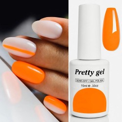 Гел лак Pretty 809 Неонова Мандарина Гел лак Pretty 809 Неонова Мандарина