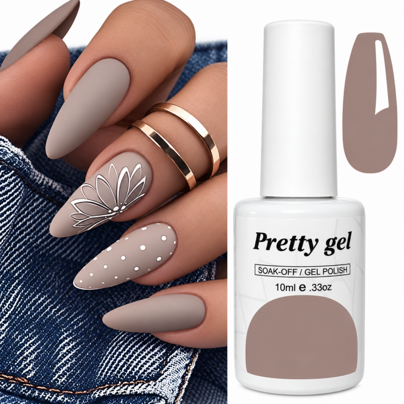 Гел лак Pretty 879 Мляко с Какао
