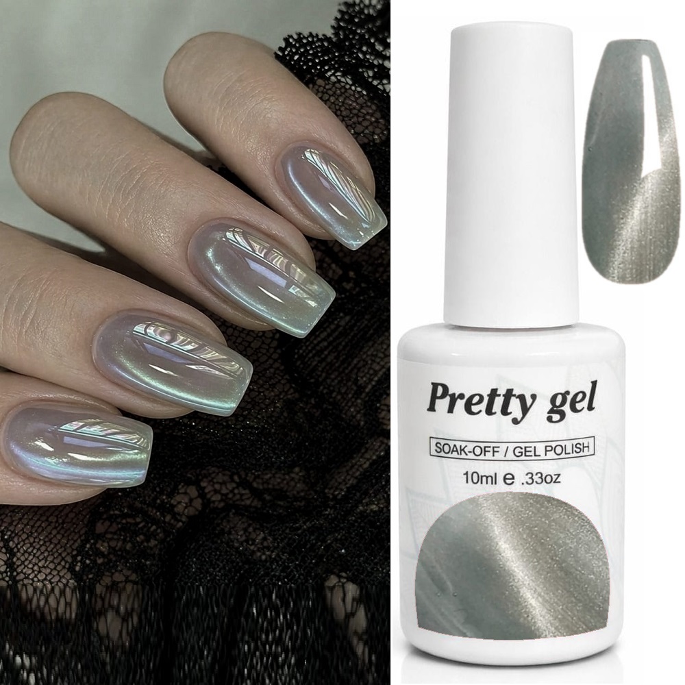 Гел лак "котешко око" Pretty Crystal Cat 1 с кристалнобляскав ефект