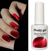 Магнитен гел лак Pretty RED 13 Котешко око