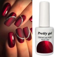 Магнитен гел лак Pretty RED 15 Котешко око