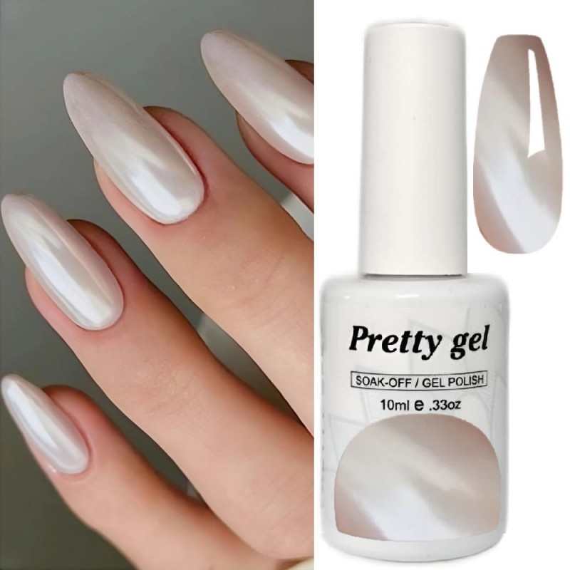 Pearl 6 Гел лак Pretty Перла с цвят шампанско