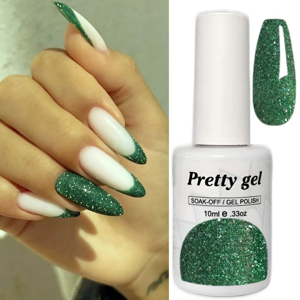 Светлоотразяващ Гел лак Pretty Reflective 27 Зелено с отблясъци