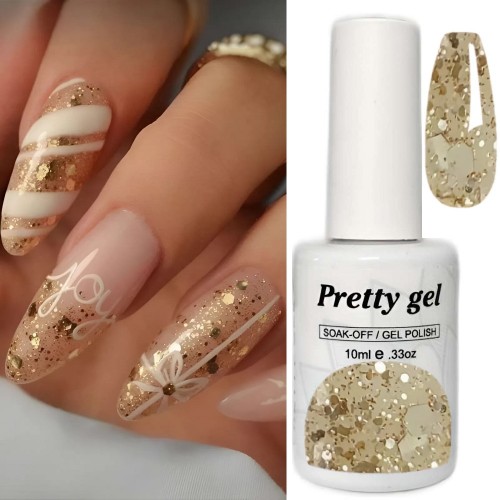 Гел лак Pretty A2343- 4206-A43 Вълшебно Злато