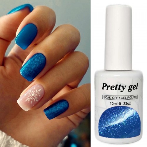 Гел лак Pretty 270 Магично Син Блясък