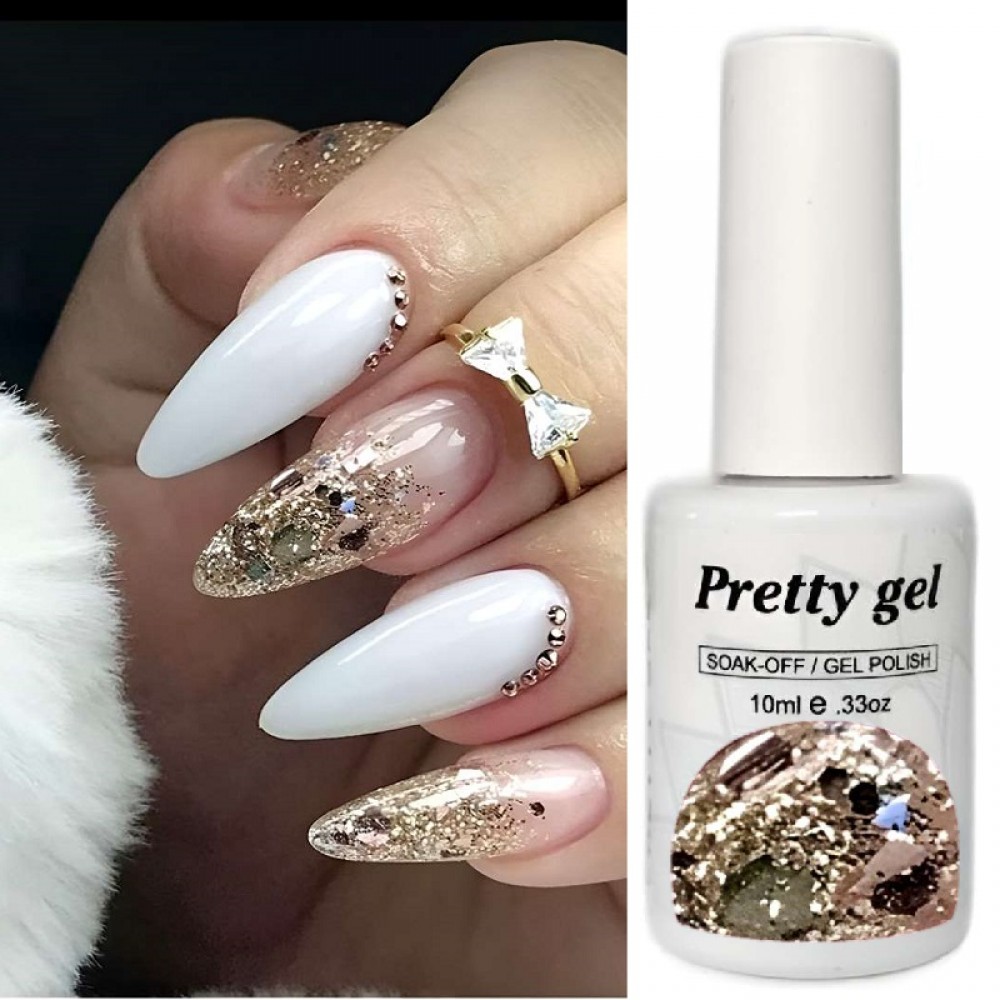 Гел лак Pretty A1 Уникален Брокат