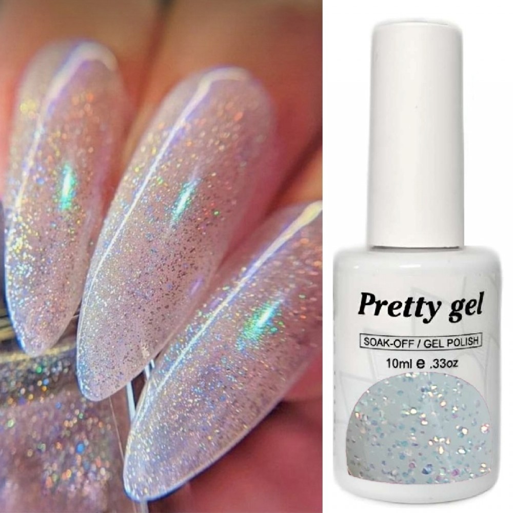 Гел лак Pretty A820-A11 Холограмен Кристал