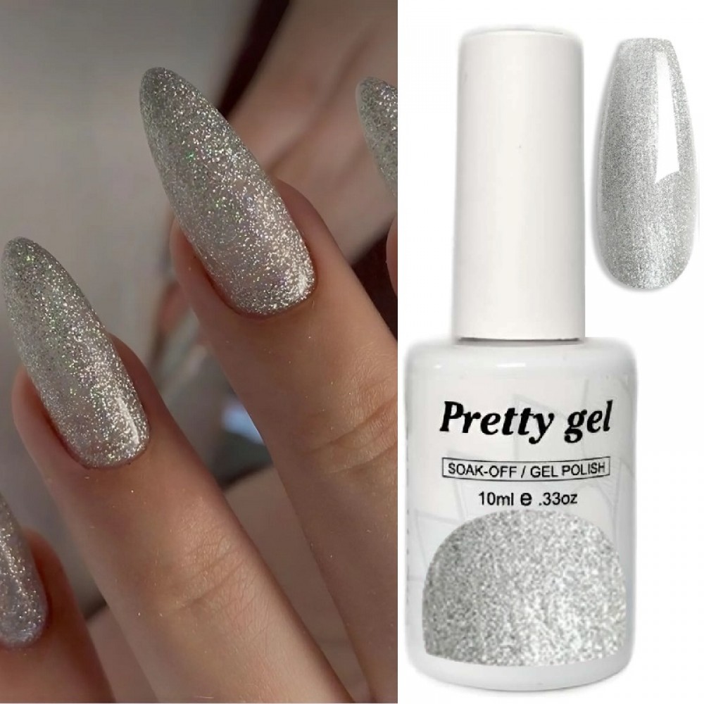 Гел лак Pretty 654 Сребърна Перла