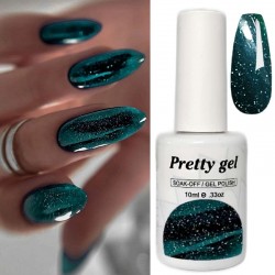 Гел лак Pretty Y2 Искрящ Тюркоаз