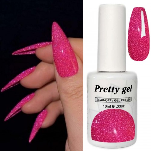 Гел лак Pretty Y9 Искрящ Божур