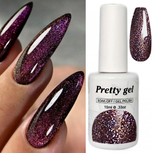 Гел лак Pretty 485 Мораво-виолетова Перла