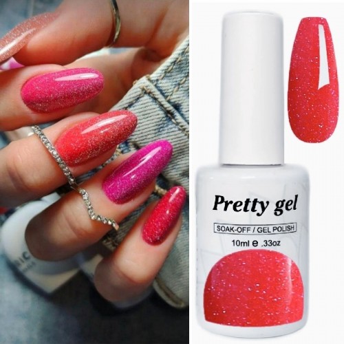 Гел лак Pretty Y5 Искрящ Бонбон