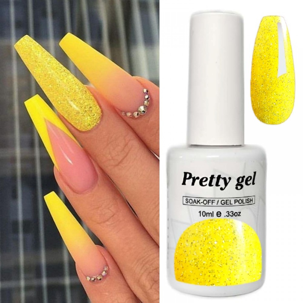 Гел лак Pretty Y10 Искрящо Слънце
