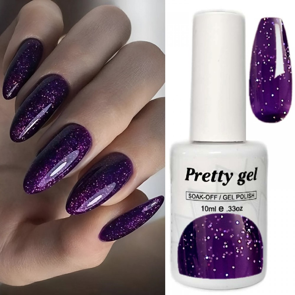 Гел лак Pretty 264 Виолетово Звездно Небе