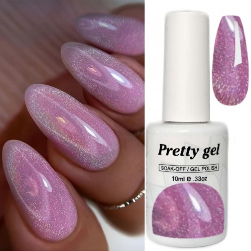 Гел лак Pretty 747 Холограмна Роза