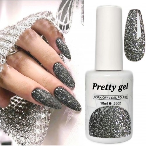 Цветен Топ Pretty 10 Черно Сребро