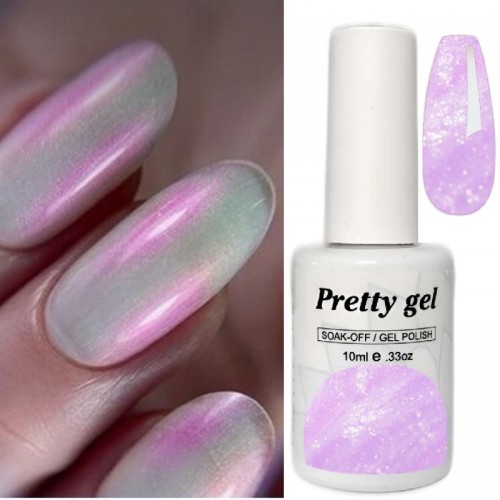Топ Лак Pretty Aurora PINK - Нежни, Хамелеонови отблясъци в розово
