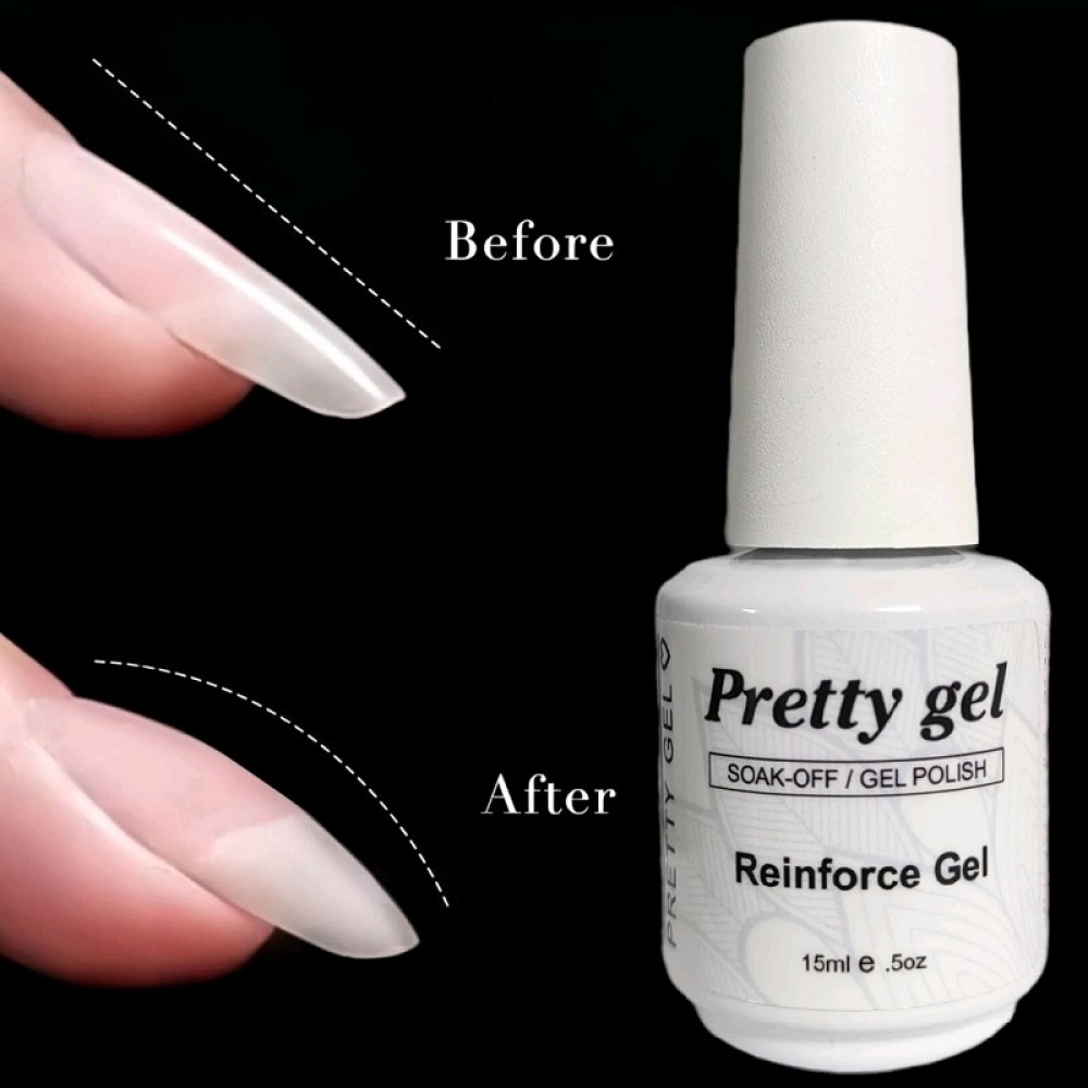 Reinforce Gel Саморазливен гел за подсилване на нокътната плочка с матов завършек