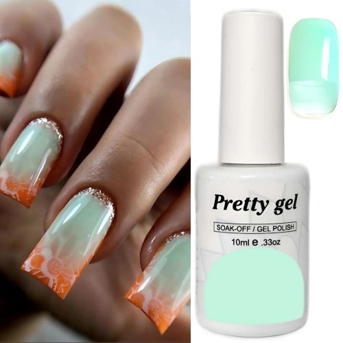 Mint 44 Витражен топ гел лак Pretty Jelly Glass