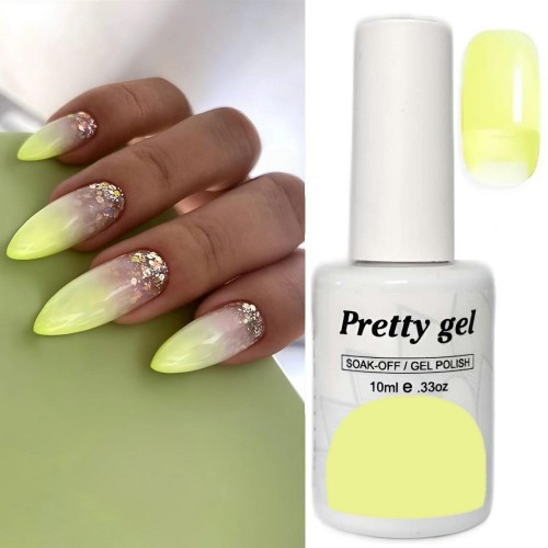 Laser Lemon 45 Витражен топ гел лак Pretty Jelly Glass